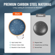 VEVOR Steel Tongue Drum 14 in 15 Rain Drum for Outside C Major Navy Blue