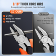 VEVOR Razor Wires, 147 ft Razor Barbed Wire, 3 Rolls Razor Wire Fence περίφραξη ξυραφιού, Razor Ribbon Razor Wire Γαλβανισμένος φράχτης ξυραφιού, Rolls Razor for Garden