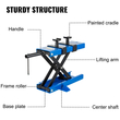 VEVOR Jack μοτοσικλέτας 1100 lb, Scissor Lift Stand με προστατευτικές βάσεις καλυμμένες με βαφή, κεντρικός γρύλος ανύψωσης μοτοσικλέτας, Scissor Stand για μοτοσικλέτες ATV