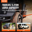 VEVOR High Lift Farm Jack, 48&quot; Utility Farm Jack, 7000 lbs Capacity Ratcheting Off Road Utility Jack, Heavy-Duty Farm Jack για τρακτέρ, φορτηγό, SUV, ανυψωτικό προφυλακτήρα, πορτοκαλί