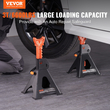 Βάσεις VEVOR Jack Stand, 3 Ton (6.000 lbs) Βάσεις βαρούλκου αυτοκινήτου χωρητικότητας, 10,8-16,3 ιντσών, ρυθμιζόμενο ύψος, για ανύψωση SUV, Pickup Truck, Αυτοκινήτου και UTV/ATV, Κόκκινο, 1 ζεύγος