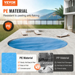 VEVOR Solar Pool Cover, Φ10 ft Στρογγυλή ηλιακή κουβέρτα για πισίνες, Inground Above Solar Swimming Pool Solar Cover, 15 mil Solar Covers Blue