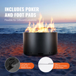 VEVOR Smokeless Fire Pit Stove Bonfire 28 σε Dia Wood Burning Inox