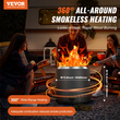 VEVOR Smokeless Fire Pit Stove Bonfire 15.8 σε Dia Wood Burning Inox