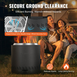 VEVOR Smokeless Fire Pit Stove Bonfire 15.8 σε Dia Wood Burning Inox