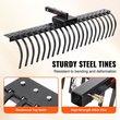 VEVOR Tow Behind Landscape Rake 60&quot; Lan Dethatcher Rake με 21 ατσάλινα δόντια