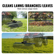 VEVOR Tow Behind Landscape Rake 60&quot; Lan Dethatcher Rake με 21 ατσάλινα δόντια