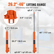 VEVOR Hydraulic Long Ram Jack, κύλινδρος ανύψωσης κινητήρα 3 τόνων με μονοέμβολη αντλία και βάση Clevis, υδραυλικός κύλινδρος εμβόλου για ανυψωτικά μηχανών ανύψωσης, υδραυλικοί γερανοί γκαράζ/καταστημάτων, μηχανικοί, αγροκτήματος
