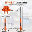 VEVOR Hydraulic Long Ram Jack, κύλινδρος ανύψωσης κινητήρα 8 τόνων με αντλία αέρα και μονοπίστονη αντλία, υδραυλικός κύλινδρος εμβόλου Βάση Clevis για ανυψωτικά μηχανών ανύψωσης, γερανοί γκαράζ/καταστήματος, μηχανικοί, αγρόκτημα