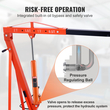 VEVOR Hydraulic Long Ram Jack, κύλινδρος ανύψωσης κινητήρα 8 τόνων με αντλία αέρα και μονοπίστονη αντλία, υδραυλικός κύλινδρος εμβόλου Βάση Clevis για ανυψωτικά μηχανών ανύψωσης, γερανοί γκαράζ/καταστήματος, μηχανικοί, αγρόκτημα