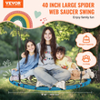 VEVOR Spider Web Saucer Swing 40 ιντσών στρογγυλές κούνιες για παιδιά εξωτερικού χώρου 750 λίβρες