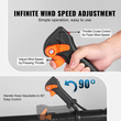 VEVOR Backpack Leaf Blower 62CC 2-Cycle Gas Leaf Blower 1110CFM Volume Air