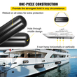 VEVOR 4 Φτερά σκάφους με ραβδώσεις 10&quot;x28&quot; Μαύρες κεντρικές τρύπες προφυλακτήρες Προστασία πρόσδεσης