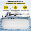 VEVOR 4 NEW Φτερά σκάφους με ραβδώσεις 10&quot; x 28&quot; Κεντρικοί προφυλακτήρες οπών Προστασία πρόσδεσης