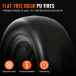 Ελαστικά VEVOR Lan Mower Tires with Rim, 11x4-7&quot; Tubeless Tractor Tires, 2-pack Tire and Wheel Assemby, Flat-free Tire PU, 3,4&quot; Centered Hub, 3/4&quot; Bushing Size, 20 PCS Adapters for Riding Mowers Lawn Tractors