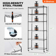 Βάση φυτών VEVOR με φώτα ανάπτυξης 6 επιπέδων 150W 70,9&quot; Ψηλό ράφι ανάπτυξης φυτών
