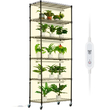 Βάση φυτών VEVOR με φώτα ανάπτυξης 6 επιπέδων 150W 70,9&quot; Ψηλό ράφι ανάπτυξης φυτών