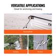 VEVOR Boat Anchor Hook από ανοξείδωτο χάλυβα σύστημα αγκύρωσης χωρίς κόμπους με γρήγορη απελευθέρωση