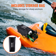 VEVOR Kayak Anchor Kit, 3,5 lb Paddle Board Anchor Kit με 26,2 ft/8 m σχοινί και σημαδούρα, πτυσσόμενη μικρή άγκυρα σκάφους με τσάντα αποθήκευσης και άγκιστρο, αξεσουάρ καγιάκ για καγιάκ, μικρά σκάφη, κανό