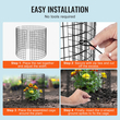 VEVOR 6 Pack Plant Protector from Animals 12,6&#039;&#039; Διάμετρος. x 14&#039;&#039; H Μεταλλικό Κλουβί φυτών