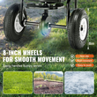VEVOR Broadcast Spreader, 60 LB Walk-Behind Turf Spreader με 8&quot; τροχούς, Steel Push Fertilizer Spreader, Garden Seder και Salt Spreader, Σχεδιασμένο για κατοικίες, αγροκτήματα και σκληρά εδάφη, μαύρο