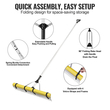 VEVOR Landscape Rake, 915mm Head Aluminum Landscape Rake, Lake Weed Rake με ρυθμιζόμενη λαβή επέκτασης 2600mm, σχοινί και πλωτήρα, για χαλάρωση εδάφους, περιποίηση γκαζόν, βοτανίζοντας λίμνη, κήπος, λίμνη