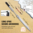 Στύλος άγκυρας βάρκας VEVOR Sand Spike, 36&quot; γαλβανισμένος ανθρακούχο χάλυβας άγκυρας αγκύρωσης ακτή, αυτοσφυρηλάτηση άγκυρα παραλίας για καγιάκ Jetski Pontoon Small Boat, με τσάντα αποθήκευσης Oxford και κορδόνι bungee