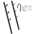 Βάση κοπής VEVOR, 3 Θέσεις Weeder Trimmer Rack, Locking Trim Holder Landscape Rack Carrier Mount on Open Pickup/Trailer Enclosed Trailers, Pair