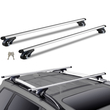 VEVOR Universal Roof Rack Cross Bars, 54&quot; ράβδοι ράβδου οροφής αλουμινίου, προσαρμοσμένη υπάρχουσα υπερυψωμένη πλευρική ράγα με διάκενο, χωρητικότητα 200 lbs, ρυθμιζόμενες ράβδοι με κλειδαριές, για SUV, Sedan και Van