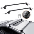 VEVOR Universal Roof Rack Cross Bars, Aluminium Roof Rack Crossbars, Fit Roof without Side Rail, 155 lbs, Load Capacity, Ρυθμιζόμενες ράβδους γυμνής οροφής με κλειδαριές, για SUV, Sedan και Van