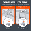 VEVOR Boat Trailer Guide, 0,7M Adjustable Design Short Bunk Guide-Ons, 2PCS Rustproof Galvanized Steel Pole Guide trailer, Heavy Duty Roller Guide, for Ski Boat, Fishing Boat or Sailboat Trail