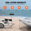 VEVOR Boat Trailer Guide, 0,7M Adjustable Design Short Bunk Guide-Ons, 2PCS Rustproof Galvanized Steel Pole Guide trailer, Heavy Duty Roller Guide, for Ski Boat, Fishing Boat or Sailboat Trail