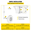 VEVOR Boat Launching Wheels, 12&quot; Boat Transom Launching Wheel, 600 LBS Loading Capacity Φουσκωτοί τροχοί εκτόξευσης σκαφών, Τροχοί εκτόξευσης σκαφών από κράμα αλουμινίου με 4 τμχ καρφίτσες γρήγορης αποδέσμευσης