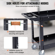 VEVOR Utility Service Cart, 2 Shelf 550LBS Heavy Duty Plastic Rolling Utility Cart με περιστρεφόμενους τροχούς 360°, ράφι μεσαίου χείλους, εργονομική λαβή αποθήκευσης για αποθήκη/Γκαράζ/Καθαρισμό/Γραφείο
