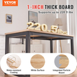 Επιτραπέζιο επιτραπέζιο VEVOR, 55&quot; x 27,6&quot; x 1&quot;, χωρητικότητα 220,5 λίβρες, Universal One Piece Particle Board Desktop για ρυθμιζόμενο ύψος ηλεκτρικό πλαίσιο γραφείου, ορθογώνιος πάγκος για γραφείο σπιτιού και γραφείου