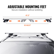 VEVOR Universal Roof Rack Crossbar 47,2&quot; μήκους για όχημα με υπερυψωμένη πλαϊνή ράγα