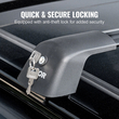 VEVOR Universal Roof Rack Crossbar Max 47,6&quot; Ταιριάζει σε αυλακωτές πλαϊνές ράγες χωρίς διάκενο