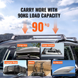VEVOR Universal Roof Rack Crossbar Max 47,6&quot; Ταιριάζει σε αυλακωτές πλαϊνές ράγες χωρίς διάκενο