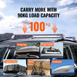 VEVOR Universal Roof Rack Crossbar Max 48,4&quot; Ταιριάζει σε αυλακωτές πλαϊνές ράγες χωρίς διάκενο