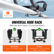 VEVOR Kayak Roof Rack 2 Pairs J-Bar, Soft Roof Rack, Top Mount Tie Down, Carrier for kayak, Surf Board, Canoe, SUP, Ski Board, Mount on Car, SUV, Truck, 2 Kayak