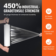 VEVOR Stretch Film, 15 ίντσες x 1200 πόδια, 1 Pack, 80 Gauge Industrial Strength Clear ανθεκτικό ρολό ελαστικού περιτυλίγματος, βαρέως τύπου Shrink Film Stretch Wrap με λαβές για τύλιγμα παλετών Αποστολή μετακίνηση