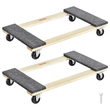 VEVOR Furniture Dolly, 1000 lbs Κάθε χωρητικότητα φόρτωσης, 2 πακέτα, 18&quot; x 30&quot;, 8 x 3&quot; PP περιστρεφόμενοι τροχοί, βαρέως τύπου έπιπλα σκληρού ξύλου Moving Dolly, Mover&#039;s Dolly, Κινητό καρότσι με ρόδες για βαριά έπιπλα