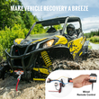 VEVOR Ηλεκτρικό βαρούλκο ATV UTV 3500 lb συνθετικό σχοινί αδιάβροχο ενσύρματο χειριστήριο