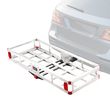 VEVOR 49.4 x 22.4 x 7.1 in Hitch Carrier, 500lbs Loading Capacity Trailer Hitch Mounted Cargo, Αντισκωριακή σχάρα μεταφοράς αποσκευών από αλουμίνιο Ταιριάζει σε δέκτη κοτσαδόρου 2&quot; για SUV Truck Pickup Camping