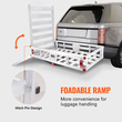 VEVOR 50 x 29,5 x 8,7 ιντσών Hitch Cargo Carrier, 500lbs Capacity Trailer Hitch Mounted Cargo Basket, Αλουμινένιο ράφι μεταφοράς αποσκευών με πτυσσόμενη ράμπα, χωράει 2&quot; Δέκτης κοτσαδόρου για SUV Truck Pickup Camping