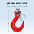 VEVOR 3/8&quot; x 6&#039; Chain Sling 2 Legs G80 Lifting Chain with Grab Hooks 11000 lbs