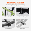 Βάση ποδηλάτου VEVOR Hitch Mount Bike Rack, στυλ πλατφόρμας 2 ποδηλάτων, 160 LBS Max Capacity Bike Rack Hitch για δέκτη 2 ιντσών, τιτλοδοτούμενο και αναδιπλούμενο φορέα ποδηλάτου με ελαστικά πλάτους έως 5&quot;, για αυτοκίνητο, SUV, φορτηγό, RV, Ορθογώνια διασύνδεση