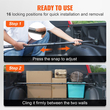 VEVOR Ρυθμιζόμενη ράβδος φορτίου Pickup Truck Bed Bed Stabilizer Ratcheting Stabilizer 40&quot;-73