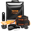 VEVOR Κιτ αποκατάστασης εκτός δρόμου, 3&quot; x 30&#039;, Κιτ ανάκτησης βαρούλκου βαρέως τύπου με ιμάντες ρυμούλκησης 30000 λίβρες, δεσμά δακτυλίου D 44092 λίβρες, δέκτης δεσμών, τροχαλία μπλοκ αρπαγής, γάντια, τσάντα αποθήκευσης για ATV