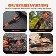 VEVOR Soft Shackle Synthetic Recovery Rope 2PCS 1/2&quot;x22&quot; 44092lbs Strength Break